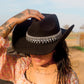 Black Crystal Cowboy Hat