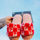 Pink Palm Slide Slippers- S/M