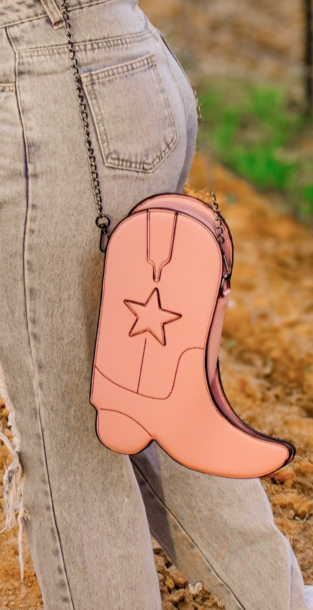 COWBOY BOOT BAG - Pink